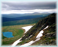 View from Ottorten Mountain - pure lake